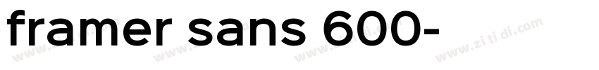 framer sans 600字体转换